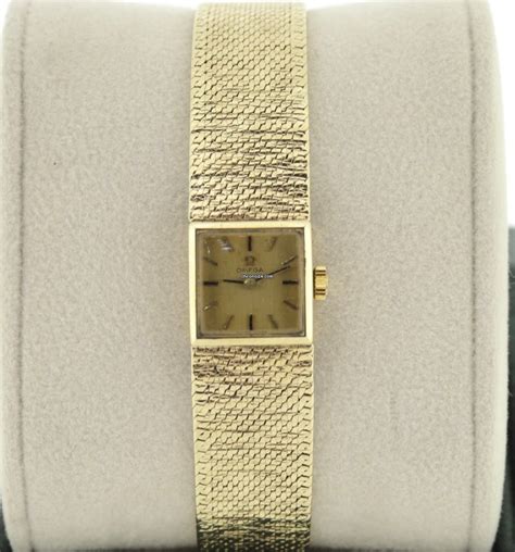 ladies omega gold watch 1970s.